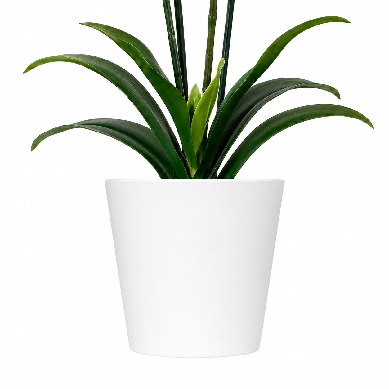 Lastingart Pink Artificial Orchid Plant in White Pot